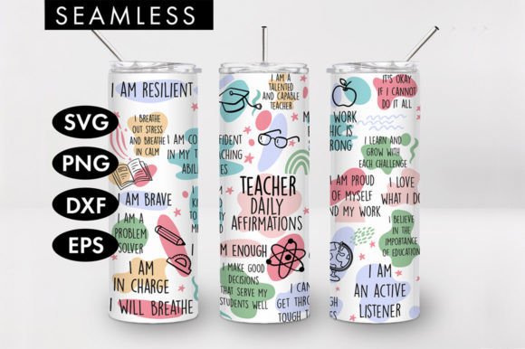 20oz Teacher Affirmations Tumbler SVG: Graphics & Crafts Review