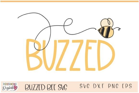 Buzzed Bee Wine Tumbler SVG: Graphics & Print Templates