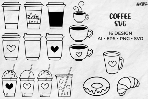 Coffee SVG Bundle: Illustrations & Graphics for Client Projects