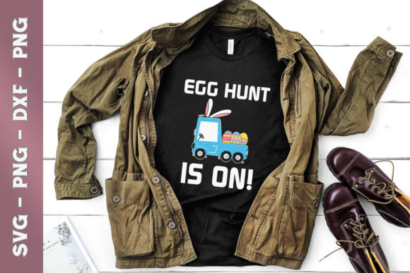Cute Easter Car Egg Hunt Graphics for T-Shirt Designs