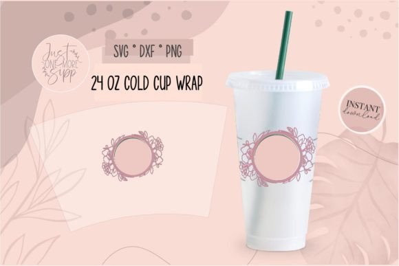 Floral Border Cold Cup Svg: A Crafter's Graphics Review