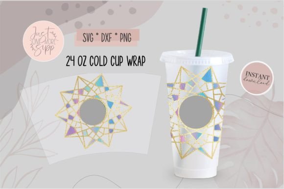 Geometric Cup Svg for Graphics and Crafts Projects