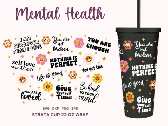 Mental Health Strata Cup SVG Graphics Review