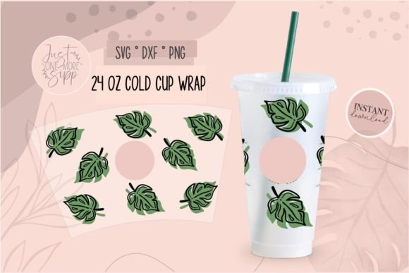 Monstera Cold Cup Svg: Designer Notes for Crafts & Graphics