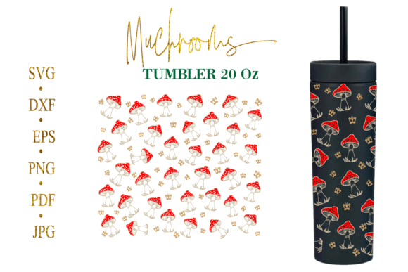 Mushroom Skinny Tumbler Svg 20 Oz: Designer Review