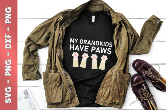 My Grandkids Have Paws – Cute Cat Graphics & T-Shirt Designs