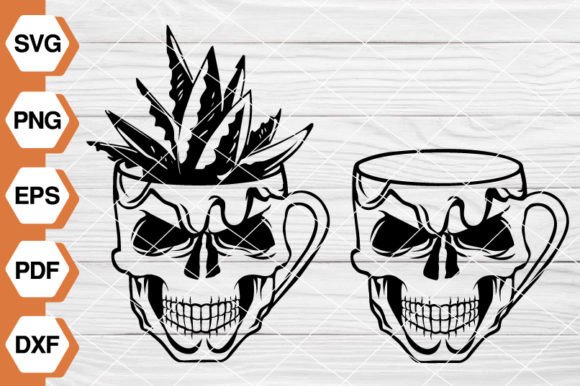Skull Cup SVG EP-92: Bold Graphics & Illustrations for Blog Design